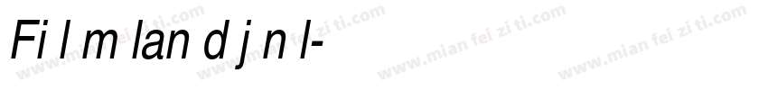 Fi l m lan d j n l字体转换